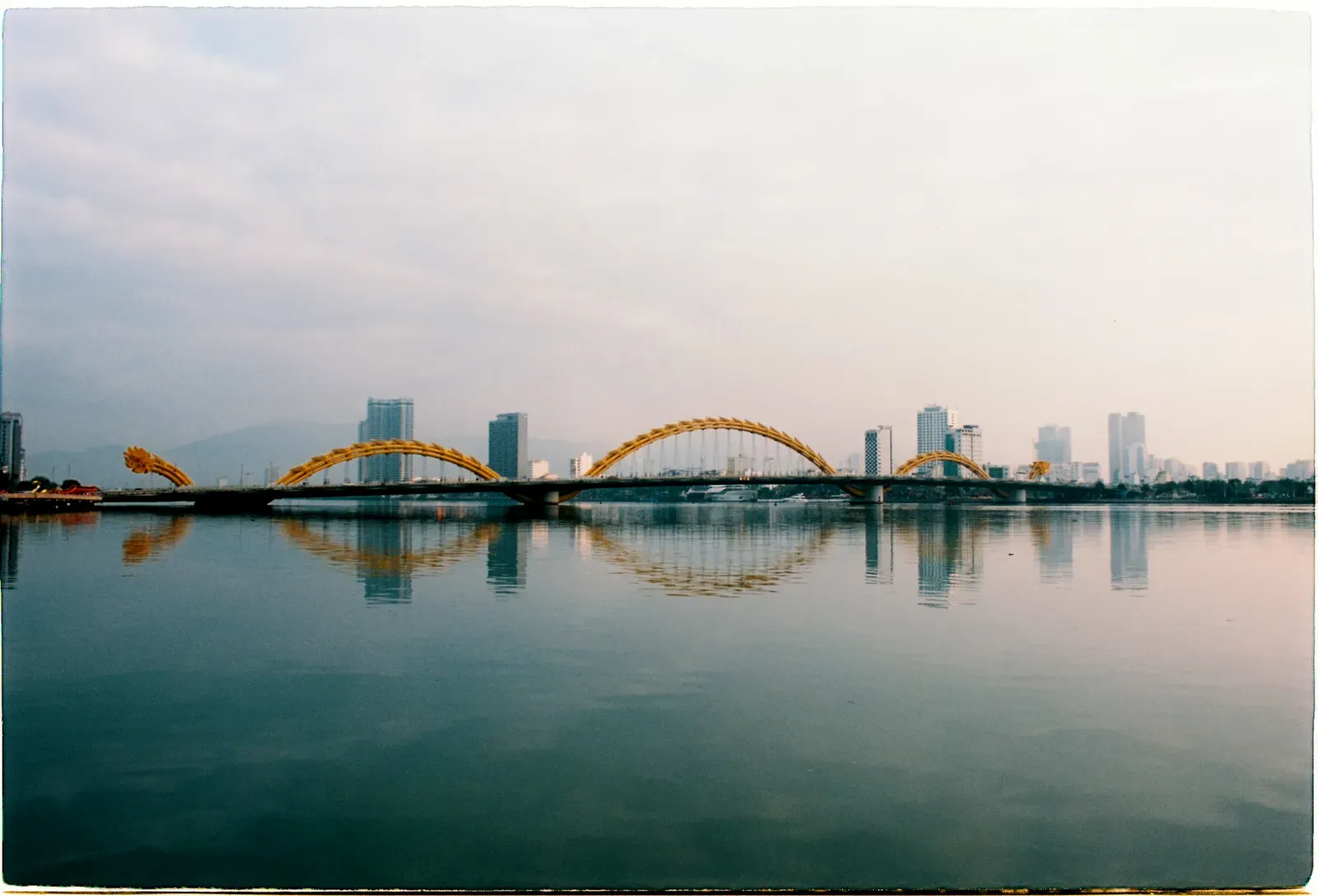 Dragon Bridge crossing the Han River in Da Nang