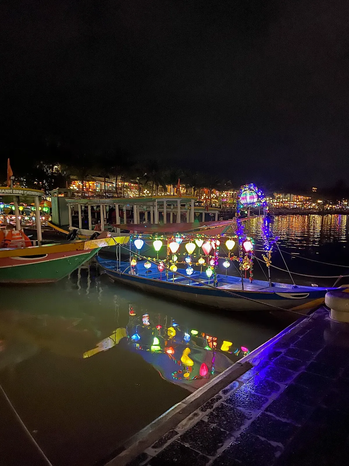 The old-town riverfront