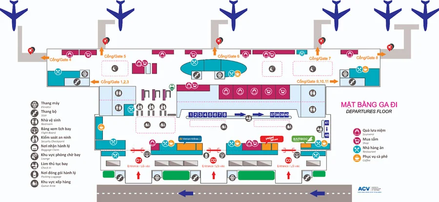 Da Nang International Airport in Vietnam. Da Nang International Airport in Vietnam.