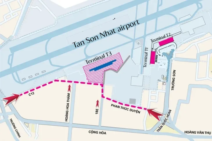 Tan Son Nhat Airport Terminal 3 in Ho Chi Minh City. Tan Son Nhat Airport Terminal 3 in Ho Chi Minh City.