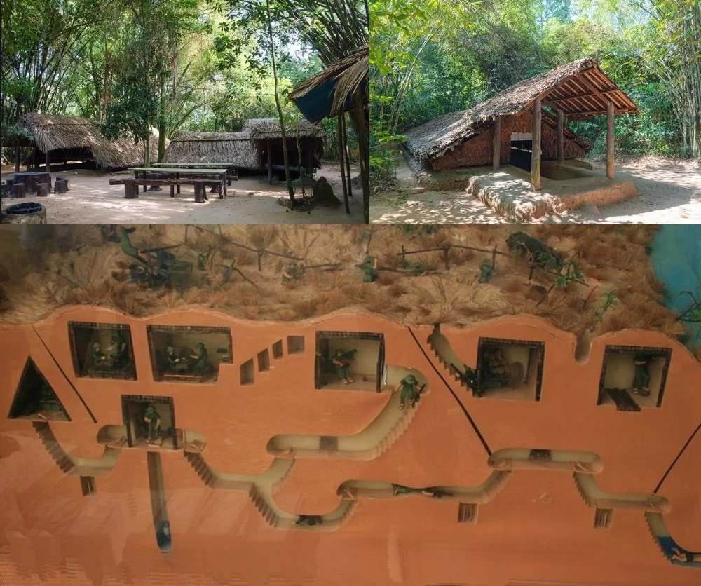 Historical trap display at Cu Chi