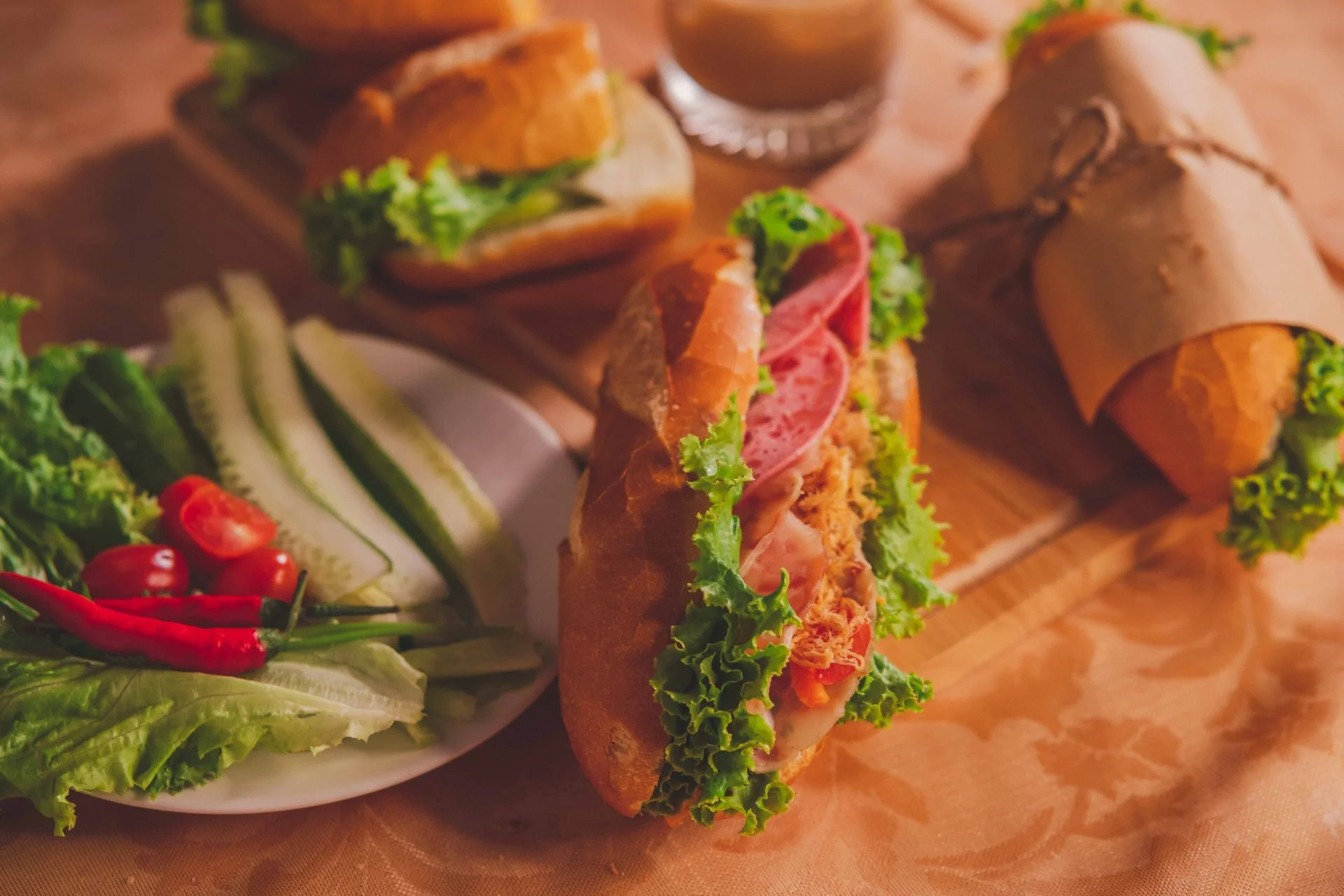 Start with the filling, then check the spreads and sauces. Start with the filling, then check the spreads and sauces.
